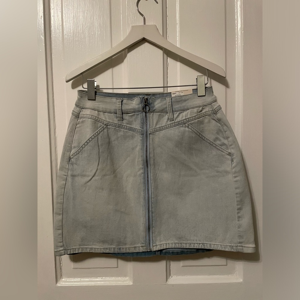 2 for $6 NWT Light, acid wash, retro jean skirt
